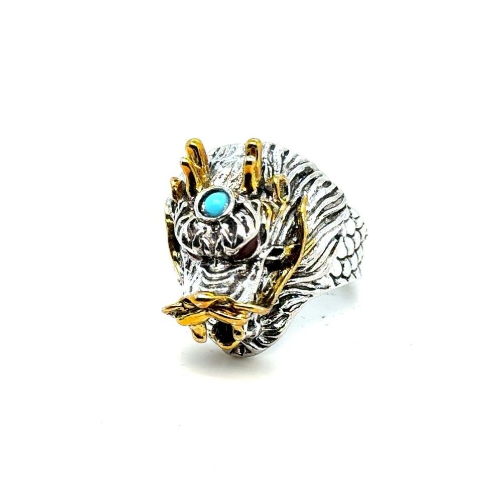 Open Back Red Eyes With Blue Accent Ring